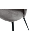Silla de comedor KOKKEDAL terciopelo gris Silla de comedor KOKKEDAL terciopelo gris