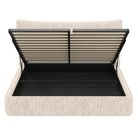 CAMA C/BAÚL 1 PLAZA MADERA-Y-TELA NATURAL-BEIGE ZAFIRO