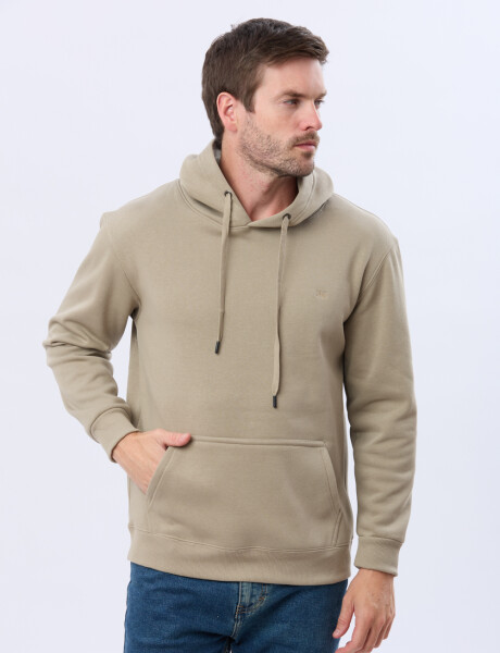 CANGURO DE ALGODÓN CON CAPUCHA Khaki