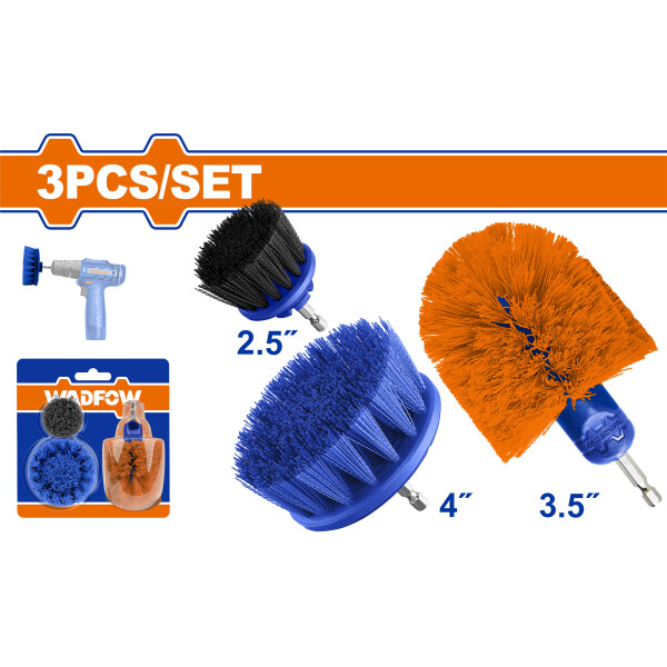 SET X 3 CEPILLOS MULTI USO PARA ATORNILLADOR WND5401 WADFOW SET X 3 CEPILLOS MULTI USO PARA ATORNILLADOR WND5401 WADFOW