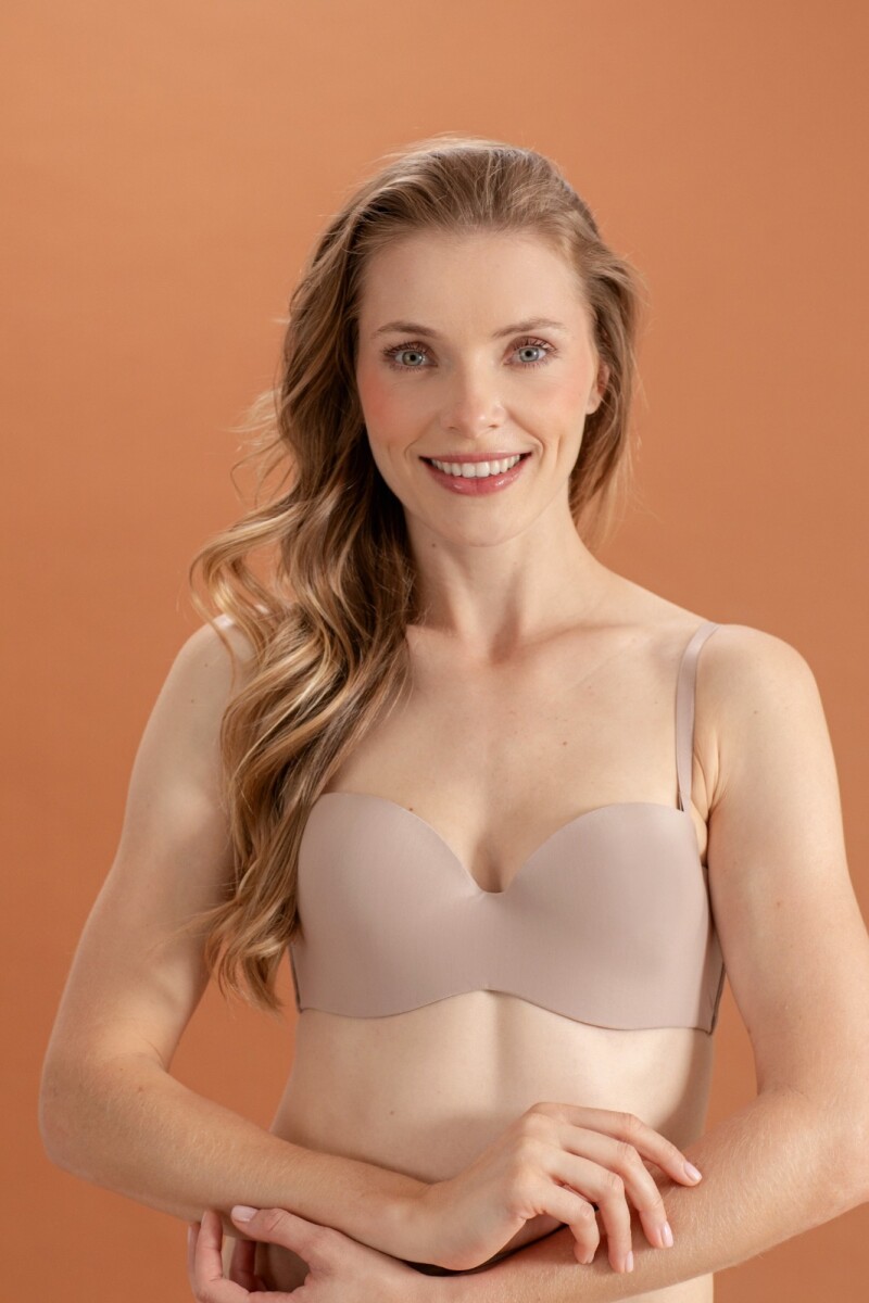 Strapless de Microfibra. - Blanco 