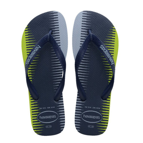 Ojotas de Hombre Havaianas Trend Azul Marino - Verde Fluo