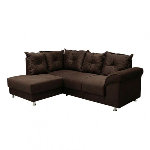 Sillón Esquinero 5 lugares - Bari Marrón Oscuro