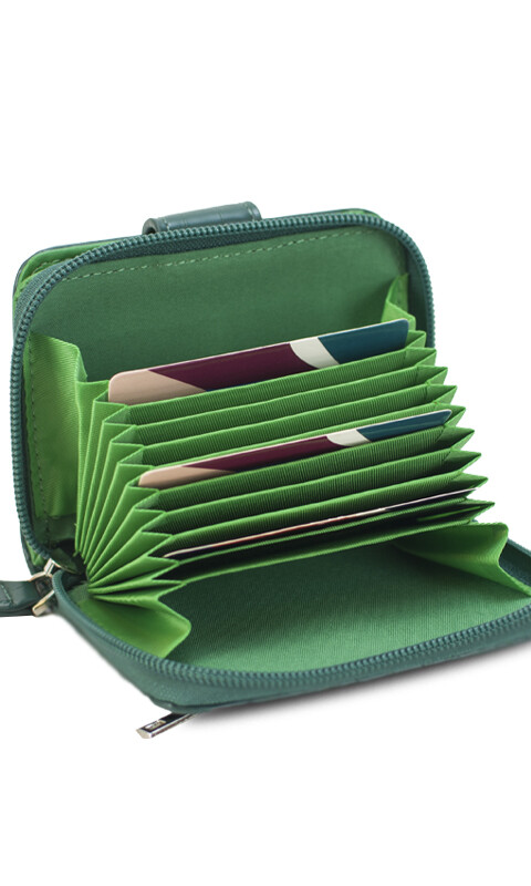 BILLETERA PALOMA VERDE INGLÉS