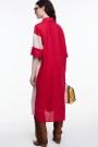 VESTIDO CONTRASTE Rojo