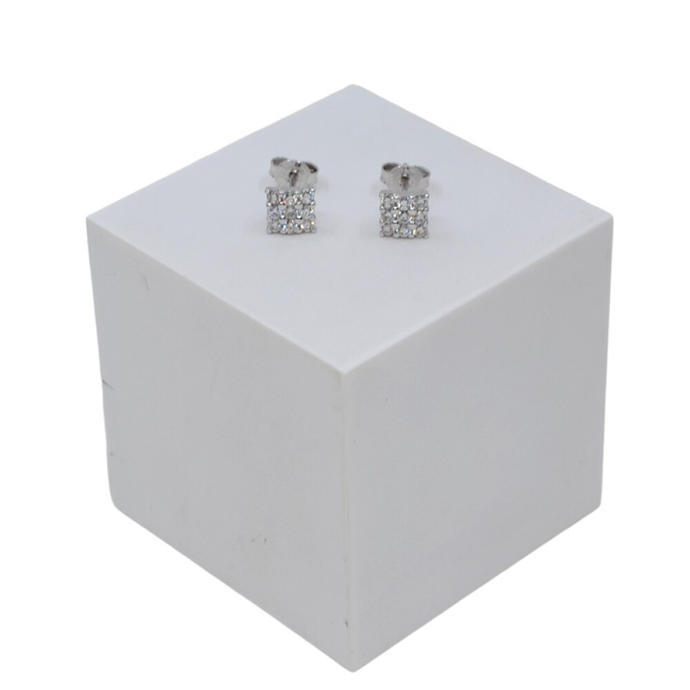 Caravanas En Oro 18K Y Brillantes Caravanas En Oro 18K Y Brillantes
