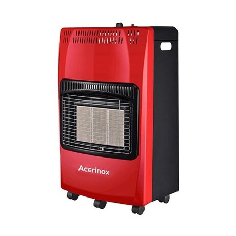 Estufa A Gas Acerinox Con Válvula Y Manguera ROJO