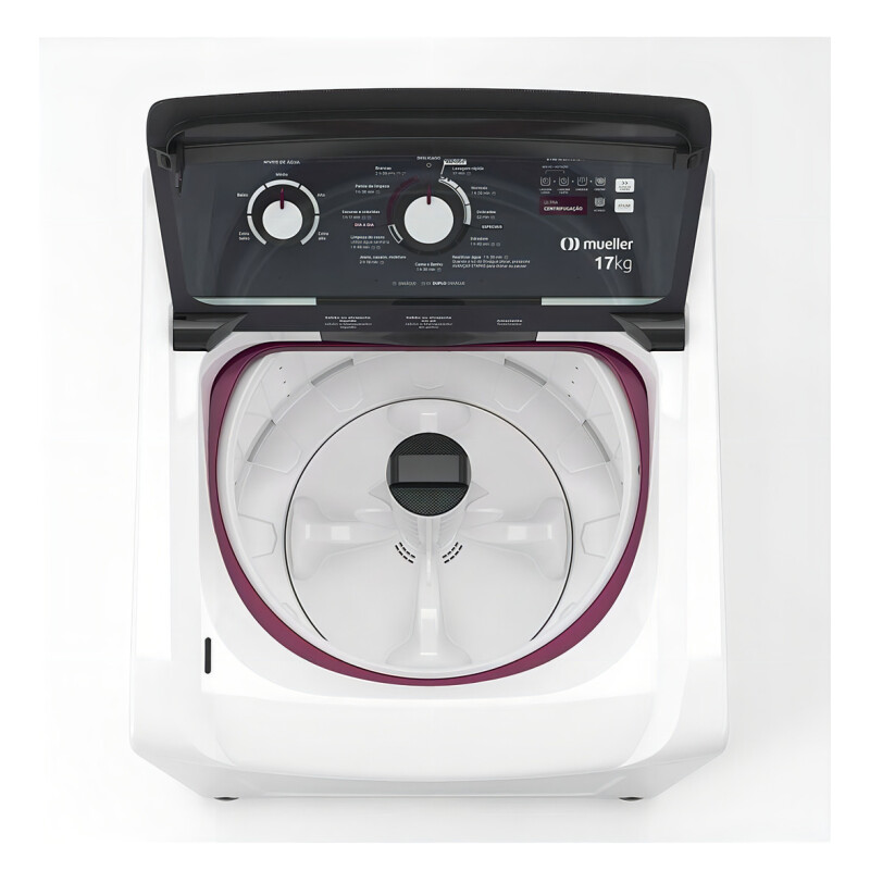 Lavadora de ropa Mueller Mla17 de 17 kg y 220 V, color blanco Lavadora De Ropa Mueller Mla17 De 17 Kg Y 220 V, Color Blanco