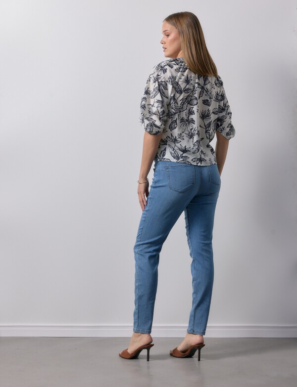 Blusa Gasa NEGRO/CRUDO