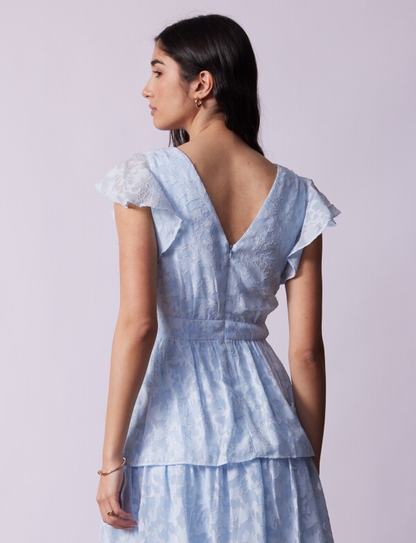 Vestido Midi Capas CELESTE/MULTI