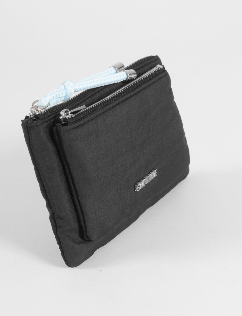 Monedero de tela - negro 
