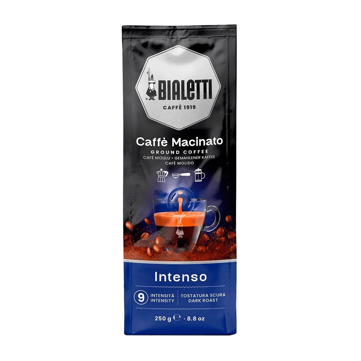 Café Molido Bialetti Intenso 250 grs. 