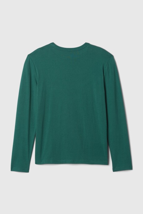 Remera Logo Gap Manga Larga Niño Green Dino