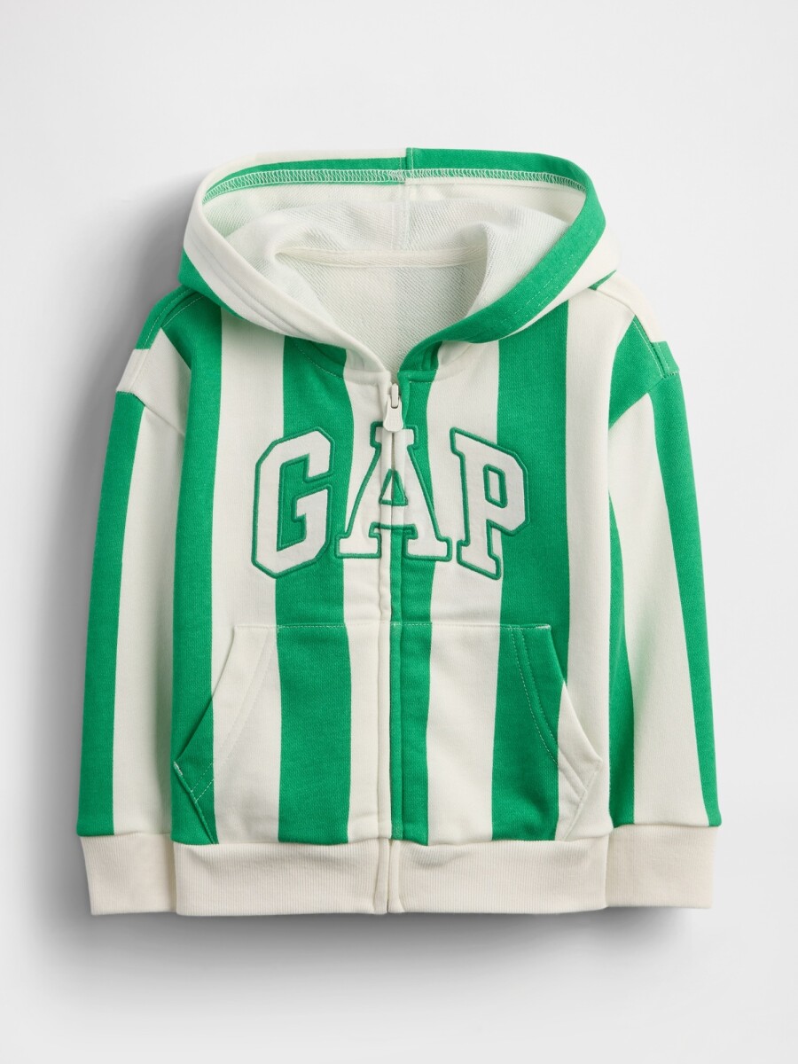 Canguro Con Cierre Logo Gap Sin Felpa Toddler Niño - Gallant Green 
