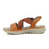 Sandalias Mujer Wonder Confort Tiras Cruzadas Camel