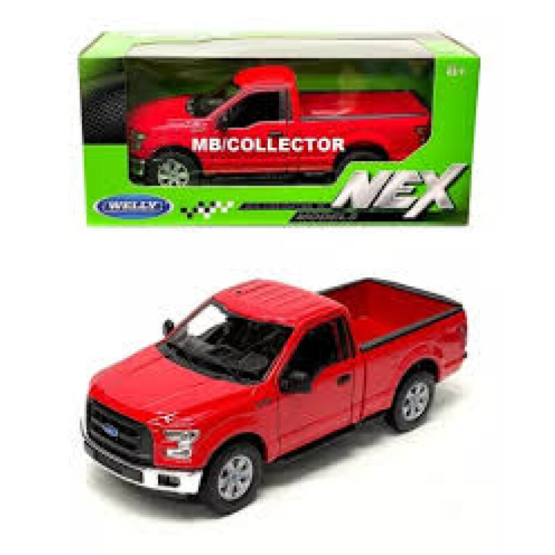 Ford F-150 Regular Cab año 2015 rojo 1:24 Welly Ford F-150 Regular Cab año 2015 rojo 1:24 Welly