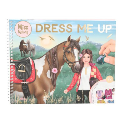 Libro de stickers Miss Melody Dress Me Up grande Top Model Libro de stickers Miss Melody Dress Me Up grande Top Model