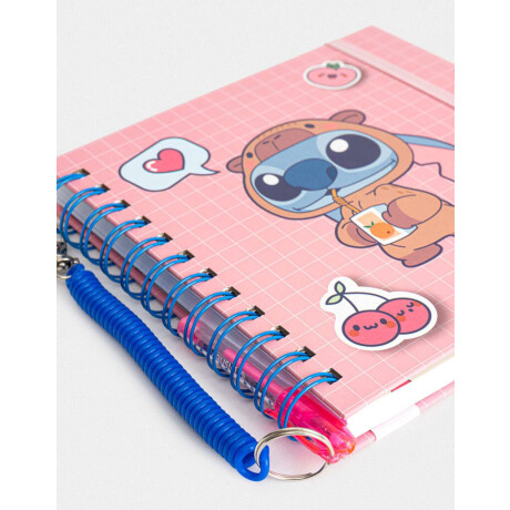 Cuaderno ''stitch Capybara'' Fucsia Medio