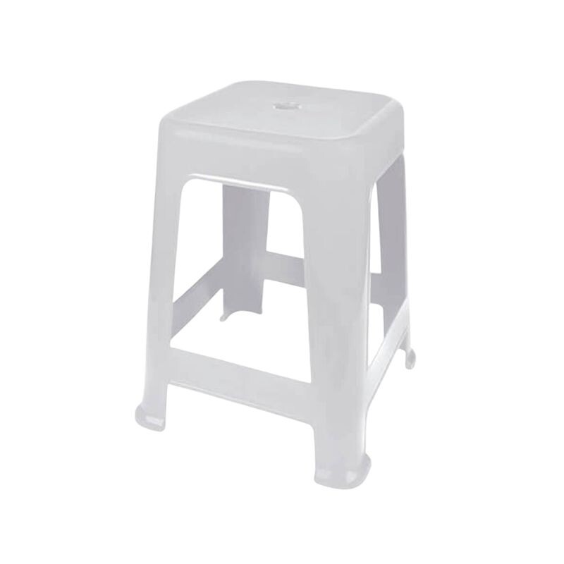 BANQUETA PLÁSTICA MOR Blanco