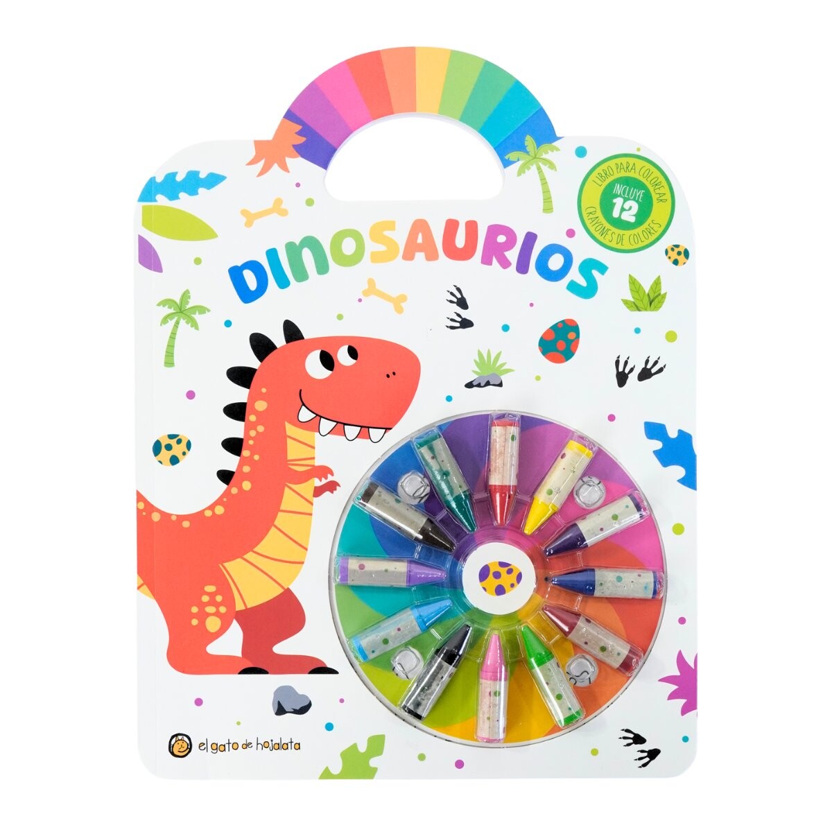 Libro para pintar 12 hojas + 12 crayolas 