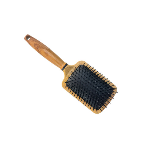 Cepillo de pelo símil madera cuadrado 25.5x8cm Cepillo De Pelo Símil Madera Cuadrado 25.5x8cm