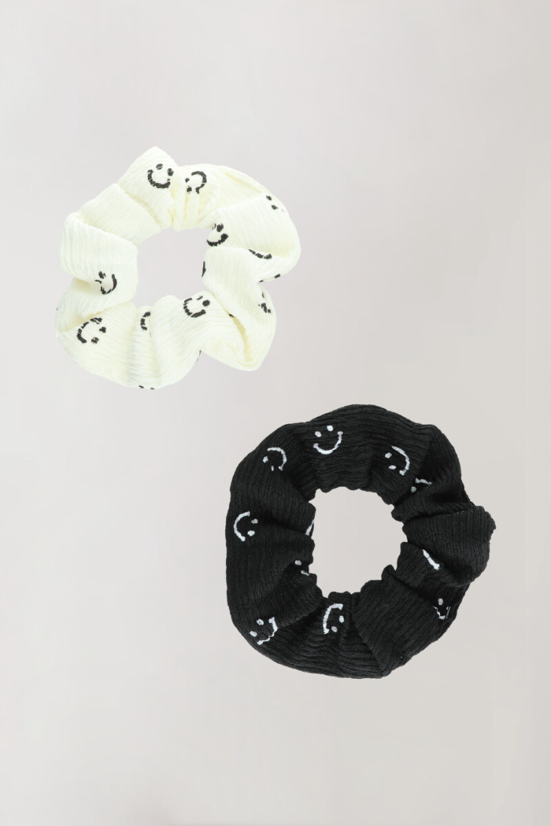 Smile scrunchie x2 - Variante unica 