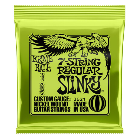 Encordado Eléctrica Ernie Ball Reg Slinky 7 St 010 Encordado Eléctrica Ernie Ball Reg Slinky 7 St 010