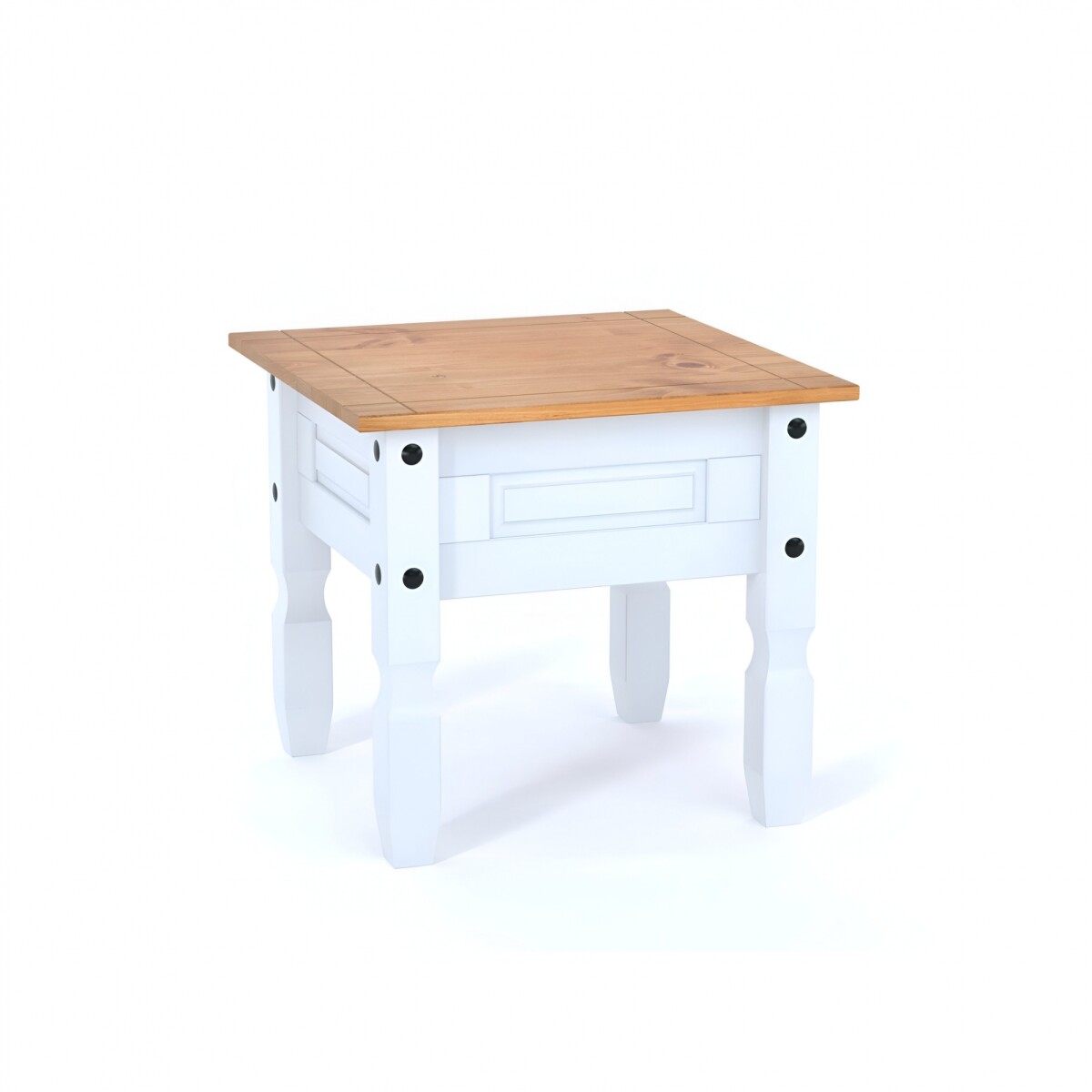 Mesa de living lateral - Linea mexicana - Blanco 