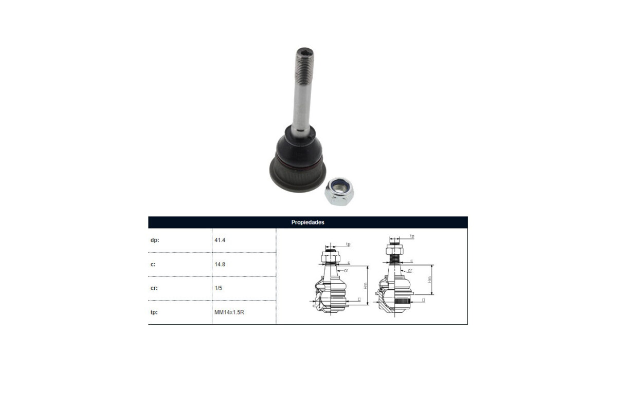 Rotula Del BMW 318I (E36)/323I (E36)/318Tds (E36)/316I (E36)/320I (E36)/325I (E36) 90-00 Der/Izq Rotula Del BMW 318I (E36)/323I (E36)/318Tds (E36)/316I (E36)/320I (E36)/325I (E36) 90-00 Der/Izq