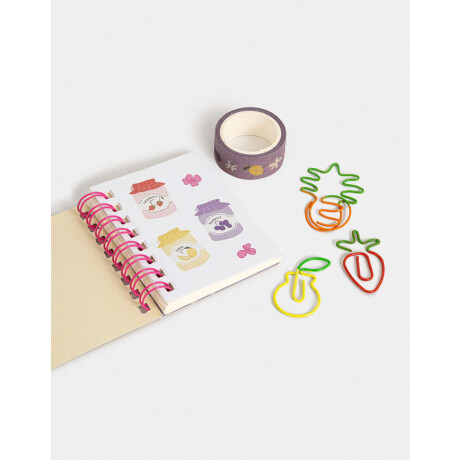 Mini Set De Librería En Pouch De Pvc Combinacion Multicolor