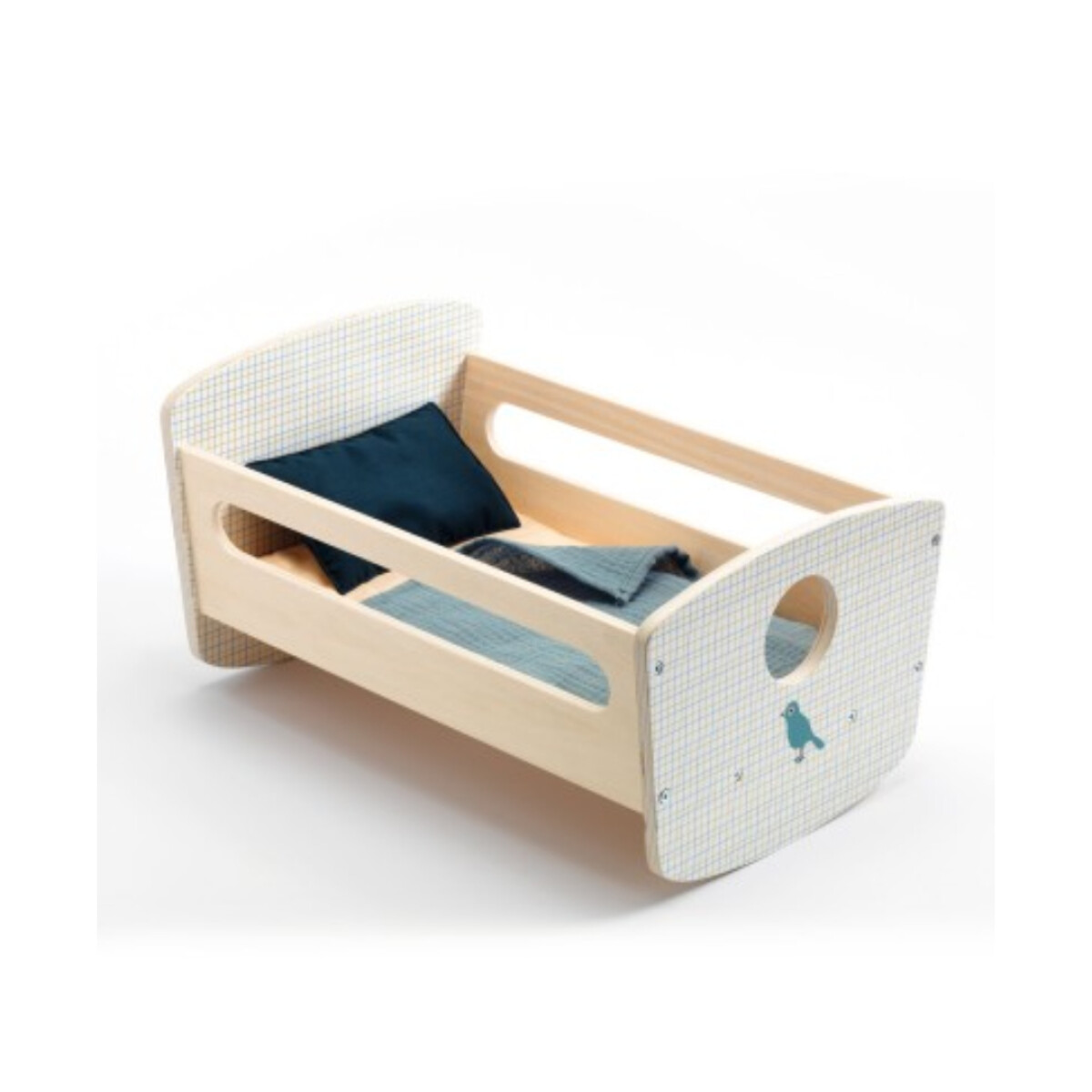 Cama mercedora para muñecos Djeco Blue Night - No incluye muñeco 
