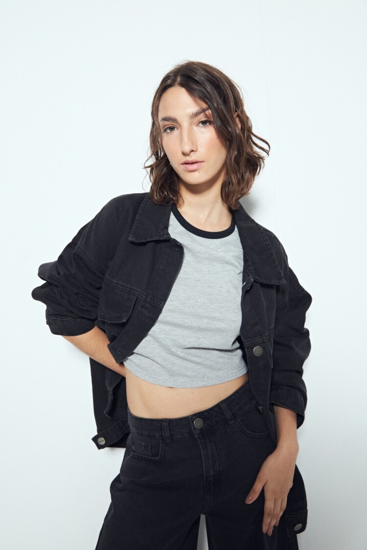 REMERA LAGUNARIA Gris Claro Melange