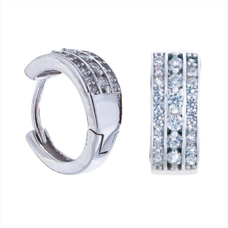 Par De Aros De Plata 925 Con Circonias