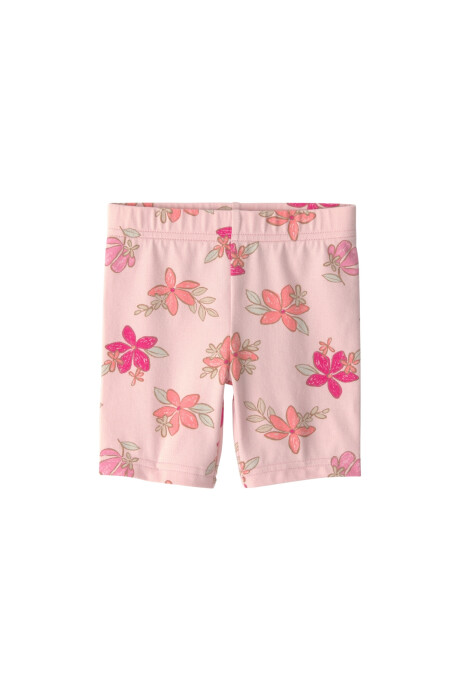 Short ciclista de algodón, rosado, diseño floral Short ciclista de algodón, rosado, diseño floral