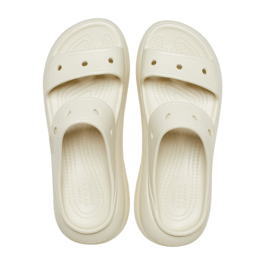 Plataformas Crocs Crush Sandal - Unisex Bone