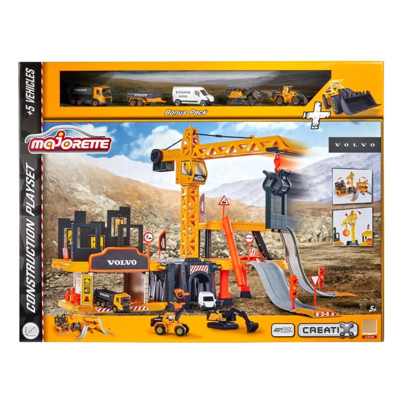 Set De Construcción Con 5 Vehículos Volvo Set De Construcción Con 5 Vehículos Volvo