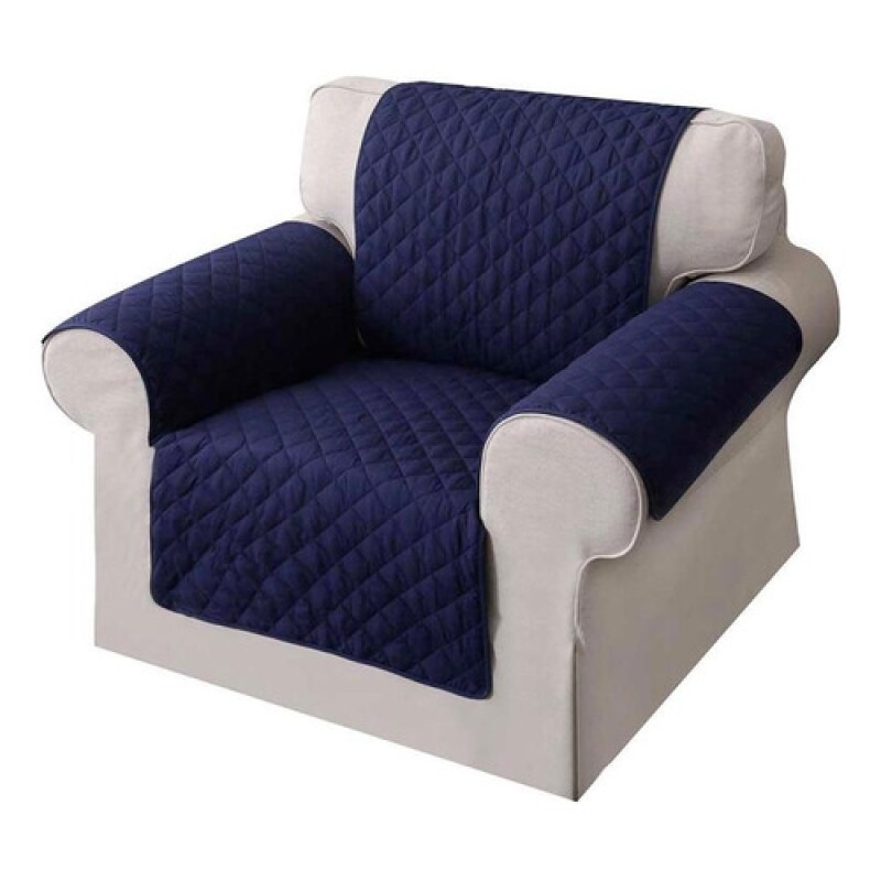 Cubre sofá de 1 cuerpo súper resistente Azul