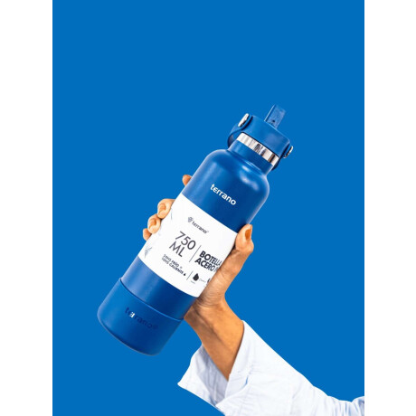 Botella Térmica Con Pico 750Ml. Azul