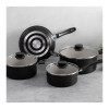Batería de cocina 7 piezas, Linz color negro Tramontina 28299/008 Batería de cocina 7 piezas, Linz color negro Tramontina 28299/008