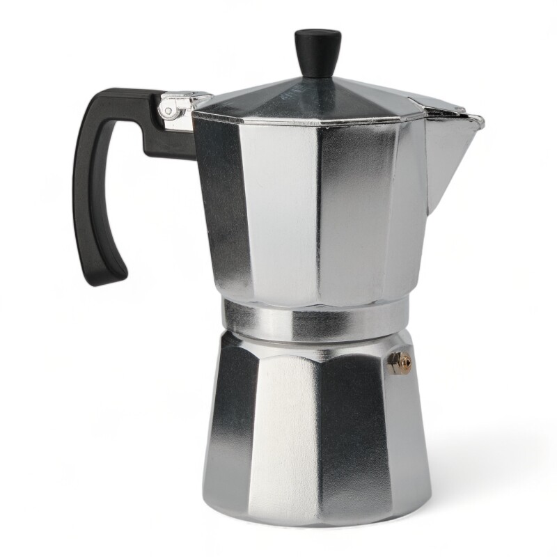 Cafetera Italiana Espresso 6 Tazas Aluminio Silver
