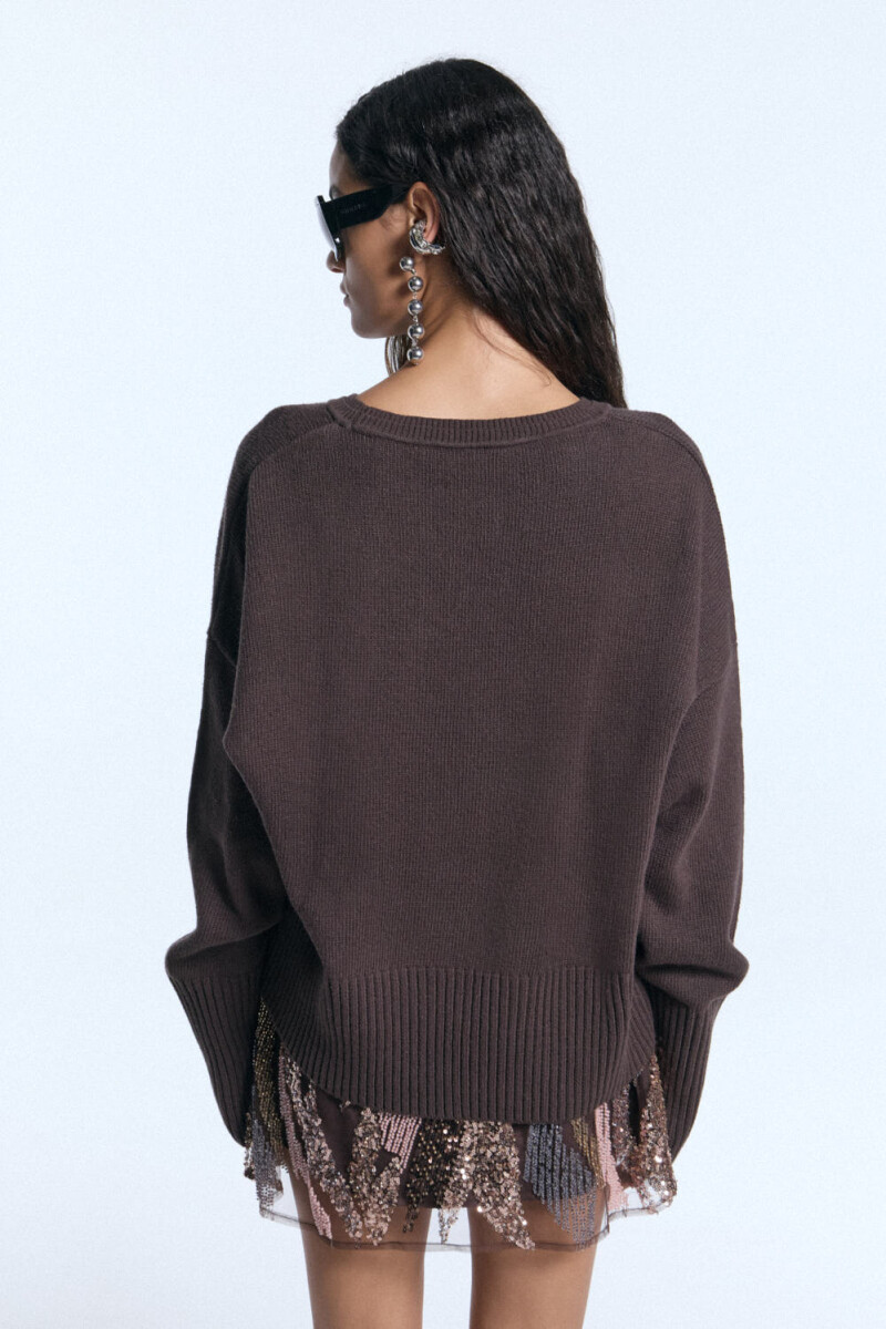 SWEATER ERICE Marron