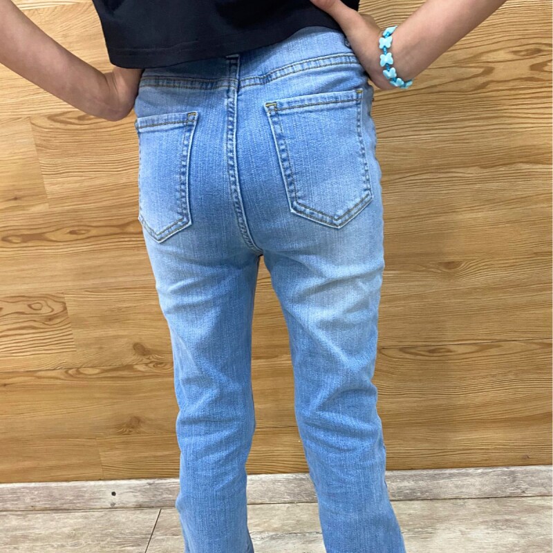 Jean Oxford Hands Up Med Blue