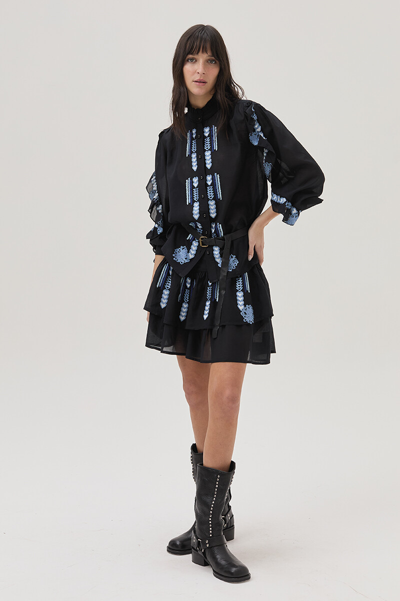 Blusa Blossom Negro