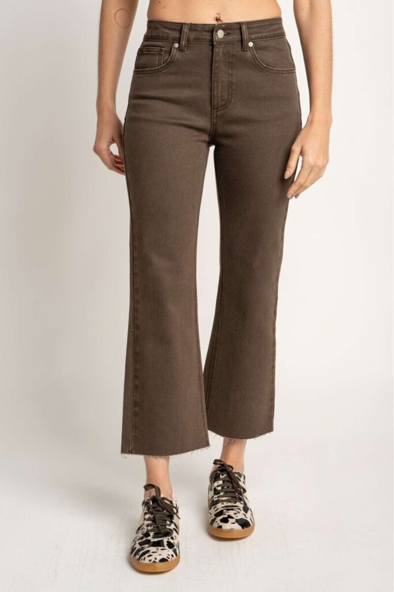 Jean Flare Marron - Marron 