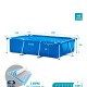 INTEX PISCINA ESTRUCTURAL RECTANGULAR 220X150X60 1662 LTS Intex Piscina Estructural Rectangular 220x150x60 1662 Lts