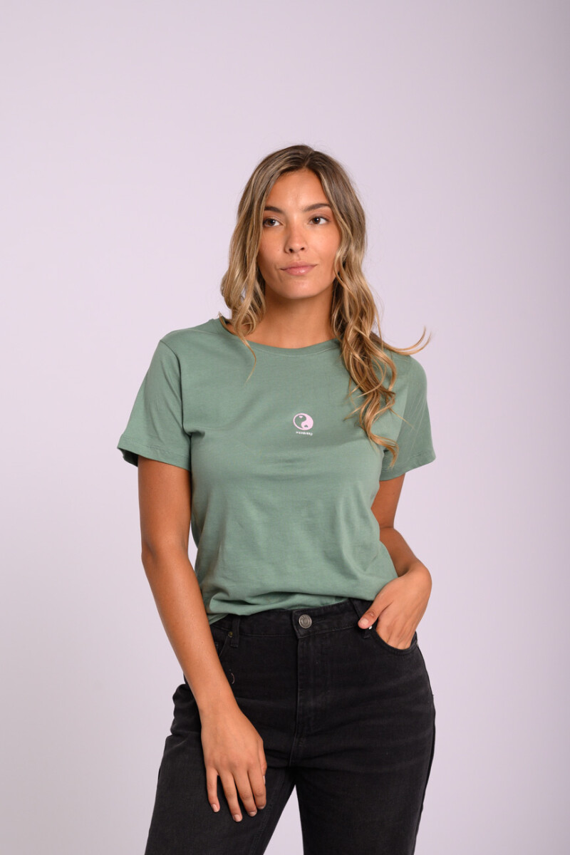 Remera manga corta - Estampada Verde agua