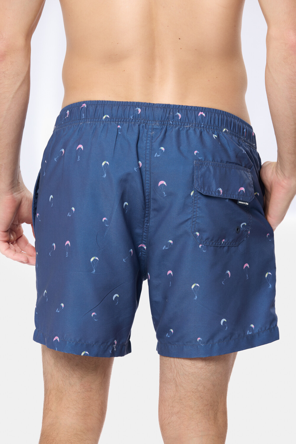 SHORT DE BAÑO ESTAMPADO Azul