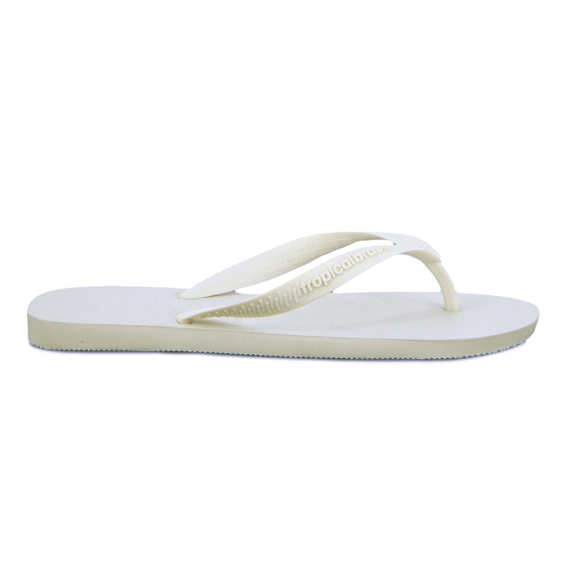Tropical Brasil Ojota Basic De Hombre - Blanco Blanco