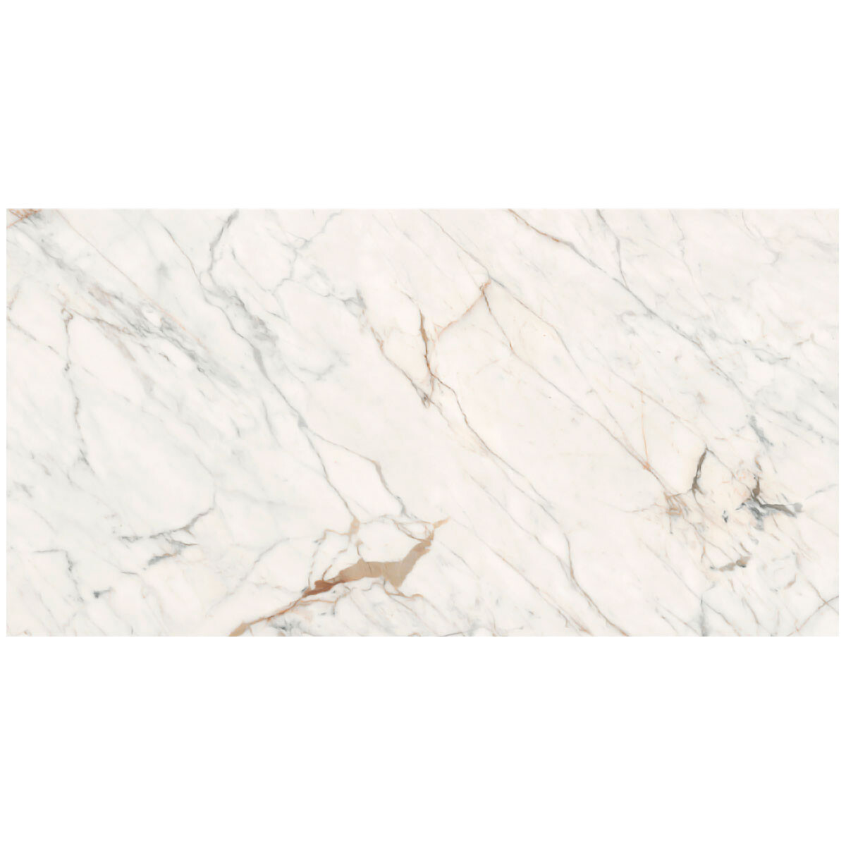 Porcelanato Marmolado Pulido 162X324Cm 12Mm Piso Pared Apta Mesada - GAMAS DE BLANCO 