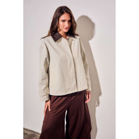 Trench Cuadros Nácar
